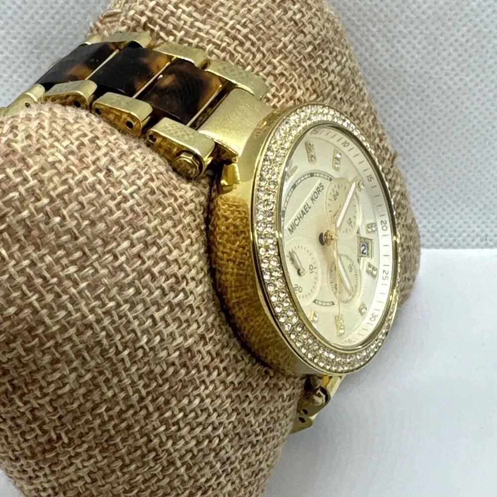 Michael Kors Parker MK5688 Women Two-Tone Analog Dial Quartz Wrist Watch JNA616